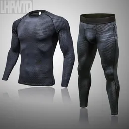 Intimo termico da uomo Qualità Thermo Wear Set caldi S4XL Allenamento maschile Sport invernali Uomo Fitness Dry 231212