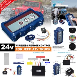 جديد قطع غيار السيارات Universal 433MHz 12V 24V Winches Winches Remote Recover