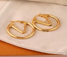 18l Gold Letter Earrings High Quality Brass Gold Earrings New Trend Couple Retro Earrings Fashion Jewelry Supply8760620