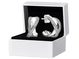 Сверкающие серьги-гвоздики с крючками для стерлингового серебра 925 пробы, ювелирные изделия для свадебной вечеринки для женщин, подарок подруге, CZ Diamond, дизайнер Ea5324290
