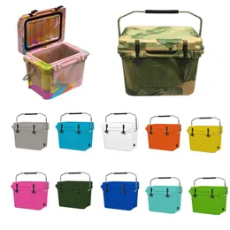 Solid Cooler Bag 20L Picnic Case Isolated Food Carriers in Pink Blue Black by Sea DOM10616723046