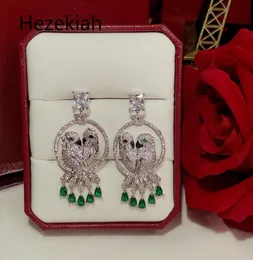 Hezekiah S925 Srebrny Europa Północna Parrot Kolczyki Osobowość Women039s Kolczyki Taniec Partia Superior Quality 5475413