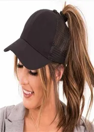 Nouveau Glitter queue Casquettes de baseball Paillettes Brillant Haute Qualité Mode Femmes Messy Bun Réglable Hip Hop Chapeau T2001161101191