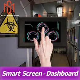 Mysterious Studio Escape Room Prop-Mechanismus, elektronisches Puzzlespiel, intelligente Touchscreen-Wählscheiben, Armaturenbrett, 2 Größen