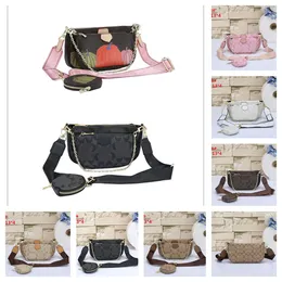 Multi Pochette Chain Bag Designer Luxury Women 3 Piece Shoulder Coa Bags Leather 3pcs Clutch Crossbody Två löstagbara påsar Handväskor Felicie Messenger Ryggsäck