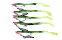 20 pezzi Soft Spinner Bait Jig Hook Isca Artificiale 3D Occhi Cucchiaio Richiamo Attrezzatura da pesca 6g2945558