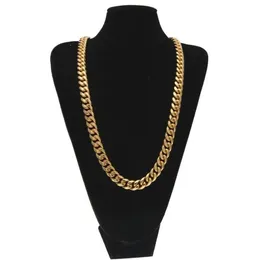 Mode-Design Kubanische Ketten Halsketten Herren Marke Designer Grobe Halskette Luxus 18k Gold Überzogene Dicke Halskette Schmuck Zubehör8969608