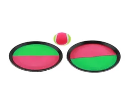 Paddle Catch and Troam Ball Game مجموعة من مجاذيف قرص عصا محمولة 18cm7quot و 7cm275quot Call Colors2892619