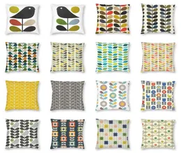 ПодушкаДекоративная подушка Orla Kiely Multi Stem And Bird Наволочка Скандинавский цветок Напольный чехол для гостиной Подушка для диванаc8247315