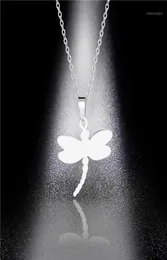 Pendant Necklaces Necklace Titanium Steel Dragonfly Stainless Girl Sweater Chain Hypoallergenic European American Jewelry19309968