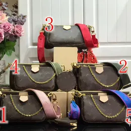 Famous Designer Evening Bag Mulit pochette accessoires Women's Fashion Chain Bag Shoulder Bag Mini 3pcs set bag CombinationHandbags Flower Letter Mesh with dustbag