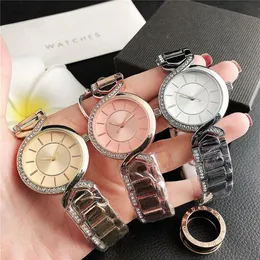 Модные брендовые наручные часы для женщин и девочек, кристаллический треугольный циферблат, стальной металлический ремешок, кварцевые часы GS 27238M