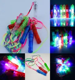 LED Flash Whistle Colorful Luminous Noise Maker Kids Children Toys Birthday Party Festival Novelty Props Christmas Party Supplies 8321706