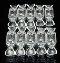 Interi 10 pezzi di plastica Scatole di caramelle per matrimoni Trasparente Trasparente Custodia a forma di dolce Contenitore di stoccaggio Baby Shower Favor2235057