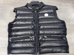 Designer heren donsjack vest geborduurde badge men039s vesten winterjassen warm puffer vest maat 123455274137