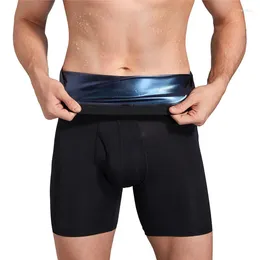 Cuecas plus size l-4xl masculina shorts de boxer de altura da cintura de contol