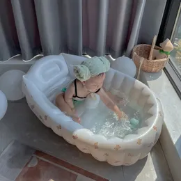 Vasche da bagno Sedili Vasca da bagno gonfiabile per bambini Vasca da bagno gonfiabile per bambini Piscina per bambini al coperto Lavabo da bagno per la casa 231212