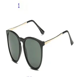 Marca de moda óculos de sol 4147 vintage moldura redonda óculos de sol uv400 homens mulheres óculos bain espelho lentes com caso ao ar livre eyewear5796797