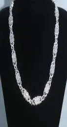 Hiphop Men Women Prong Cuban Link Chain Necklace Braceet Set Bling Iced Out Aut Cubic Zirconia CZ Paved Miami Cuban Necklaces Jewelry 8846788