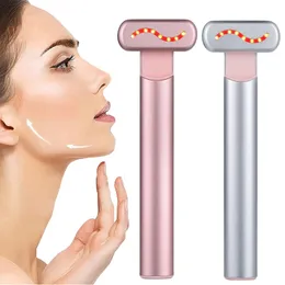 Augenmassagegerät EMS Mikrostrom-Facelifting-Gerät Rotlichtstab Augen-Nackenmassagegerät Hautstraffung Anti-Falten-Hautpflege Beauty-Tool 231214