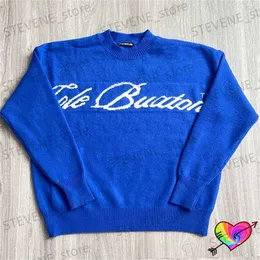 Buxton Hoodie Fashion Brand Designer Sweaters Bluesweater Мужчины Cole Buxton Hoodie Толстый вязаный свитер.