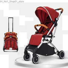 Barnvagnar# Lätt baby barnvagn fällbar barnvagn ultralätt bärbar resande stuga baby barnbarn kinderwagen baby vagn bil l230625 Q231215