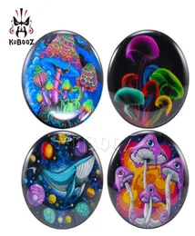 KUBOOZ Acrylic Colorful Little Mushrooms Whale Ear Plugs Tunnels Earring Gauges Piercings Body Jewelry Piercing Expander Stretcher7016527