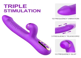 G Spot Rabbit Vibrator Sex Toys for Women Dildo Wibratory pochwa łechtaczka masażer podwójne wibracje av Stick Safe Sex Product 8089949