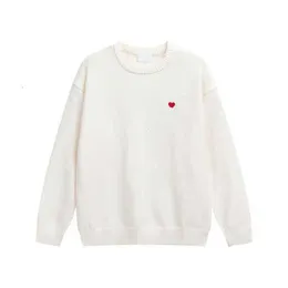 Amis pull Amisweater Uomo Parigi Maglia con cappuccio Camicie Manica lunga ricamata Am i Heart Cardigan Piccolo logo Girocollo Maglieria Uomo Pullover Maglione