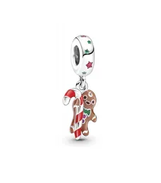 Memnon Jewelry Winter 925 Charms S925 Sterling Silber Gingerbread Mann Dangle Charme Perlen 799637c01 Fit BRAKELETS Halskette DIY für 3784701