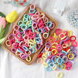 Headwear Hair Accessories 100pcs Girls Elastic rubber band Hair Bands Kids Sweet Nylon Scrunchie Headbands Baby Ponytail Hair Accessories GiftL231214