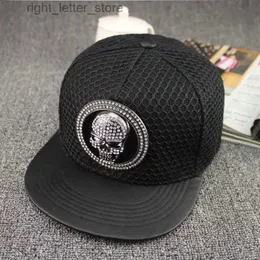 Casquettes de baseball 2019 nouvelle casquette de baseball en métal acrylique crâne casquette hip-hop chapeaux réglables pour hommes et femmes YQ231214