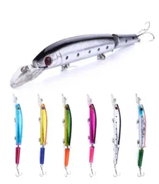 Hengjia 100pcs 145mm Lures Pirce New Jointed Minnow 14 5cm 15G Sea Fairy Fishing Lure Three Hooks 6 Color292Z7000063