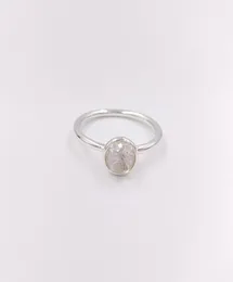 April Locklet Rock Crystal Band Rings 정통 925 스털링 실버 링에 맞는 유럽 스타일 보석 앤디 보석 191012RC5777198