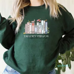 Женские толстовка толстовок ретро -версии Taylors Vervise Tour Tour 2023 Hoodie