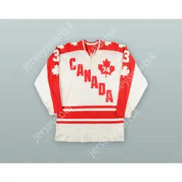 Özel 1974 Wha J.C. Tremblay 3 Takım Kanada Beyaz Hokey Jersey Yeni En İyi Dikişli S-M-L-XL-XXL-3XL-4XL-5XL-6XL
