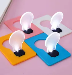 Przenośna karta kredytowa kształt Nocny światło dekoracja ultracienki Kreatywne LED Energy Energy Lampa Portfel Bateria Batkuza