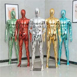 Fashion Nice Colorful Mannequin Electroplated Male Model Customized For Display260p