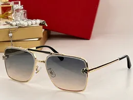 Herren-Sonnenbrille für Damen, neueste Mode, Sonnenbrille, Herren-Sonnenbrille, Gafas de Sol, Glas, UV400-Linse, mit zufällig passender Box 0233 11