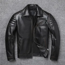 Couro masculino estilo de couro falso afiação marrom vintage jaqueta de couro genuíno homens couro fino moda motociclista jaquetas roupas tamanho grande s-5xl 231213