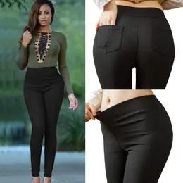 Kobietowe spodnie ołówkowe bawełniane spodnie Kieszonkowe szczupły jeggisów jeansowe chude czarne legginsy 231214