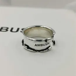 Anel de emboscada S925 Sterling Silver Ring é usado como um pequeno presente de marca industrial para homens e mulheres no dia 221011237x dos namorados