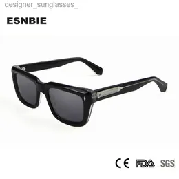 Óculos de sol 2023 de alta qualidade de acetato espesso de óculos de sol homens designer de marca Rivet Sloth Sun Glasses for Women UV400 Shades Malel231214