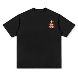 24SS BC Krótkie umyte męskie t-shirt dla mężczyzn i kobiet na Instagramie Para Instagram Para luźna wszechstronna top