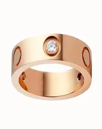 Fashion Designer gold Midi Band love Rings Jewelry For Couple Lovers Stainless Steel CZ Stones Promise ring Wedding Rings with bag1515638