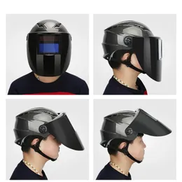 Cycling Helmets Solar Powered Automatic Darkening Welding Helmet Adjustable Shade Range for TIG MIG MMA ARC MAG Electric Mask Cap PM014 231213