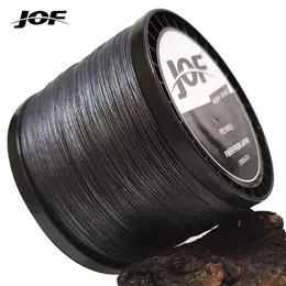 Linea treccia JOF 300M 500M 1000M 4 fili PE Pesca Resistente all'usura Forte trazione Accessori principali 8LB 80LB 0 1MM 0 5MM 231214