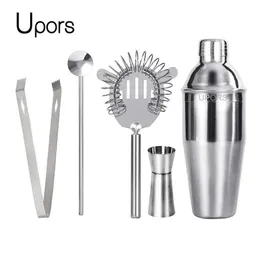 Bar Tools Upors 550 ml/750 ml cocktail shaker mixer rostfritt stål vin martini boston shaker för bartender drink party bar verktyg 231214