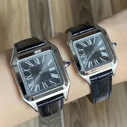 Mens Watch Watch Womens Watches WomenWatch Ladies Square 시계 골드 쿼츠 스테인리스 스틸 핀 버클 손목 시계 여성 시계 Montre de Luxe를위한 럭셔리 시계