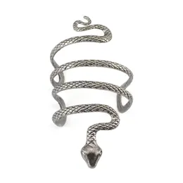Bracciale europeo unisex gioielli stile vintage lega di argento a forma di serpente bracciale aperto bracciale bracciali consegna goccia Dhjvy